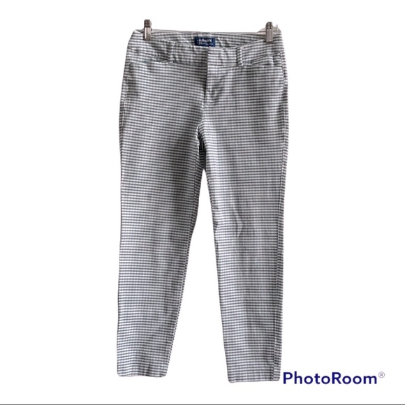 OLD NAVY Mid Rise Gingham Pixie Ankle Pants, 8 - Picture 2 of 11